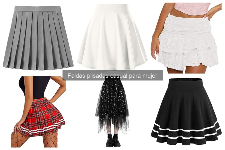 Comparativa de marcas de faldas plisadas casual para mujer