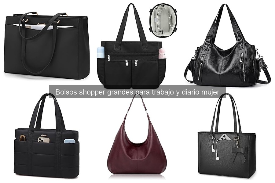 Comparativa de materiales en bolsos shopper grandes para mujer