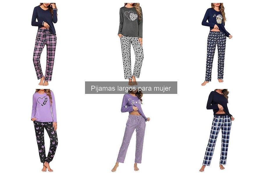 Comparativa de materiales en pijamas largos para mujer
