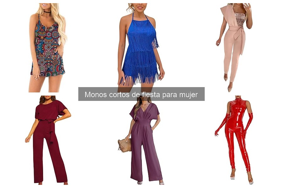 Comparativa de monos cortos de fiesta para mujer: marcas y precios