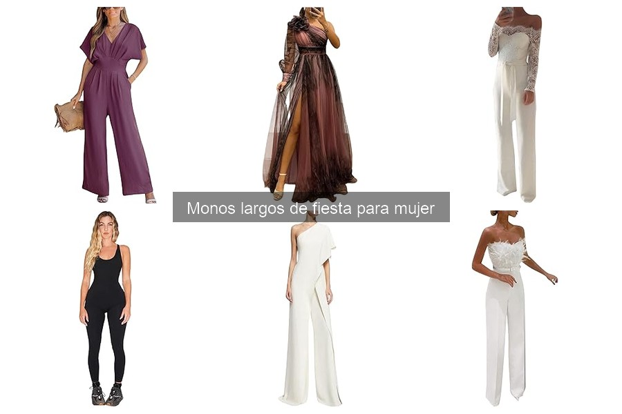 Comparativa de monos largos de fiesta para mujer