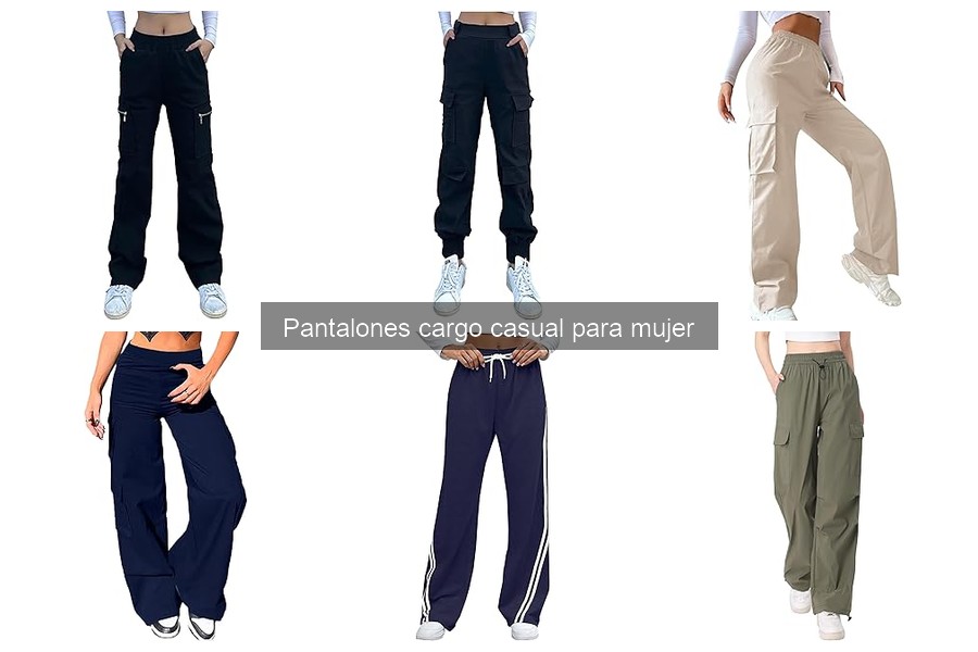 Comparativa de precios de pantalones cargo casual para mujer