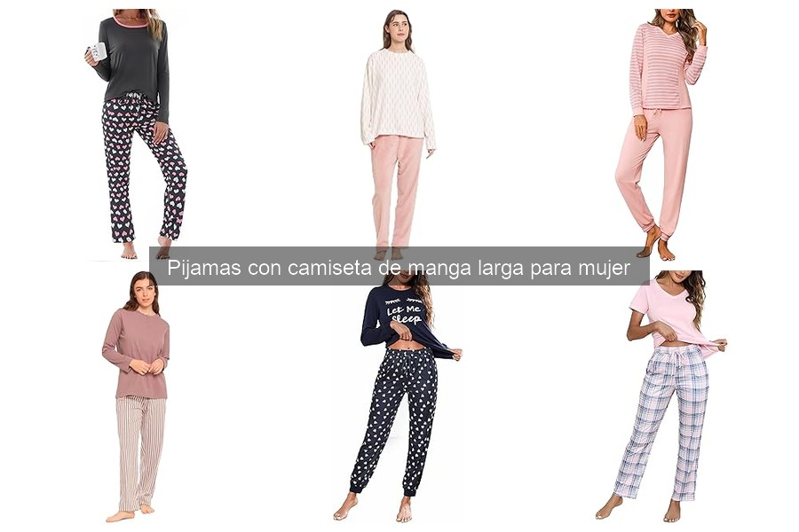 Comparativa de precios de pijamas con camiseta de manga larga