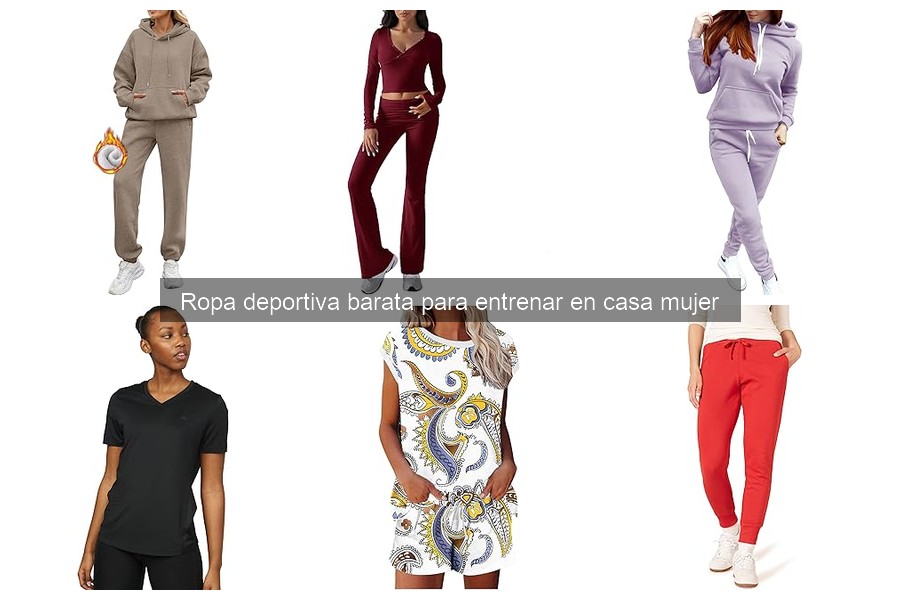 Comparativa de precios en ropa deportiva barata para mujer