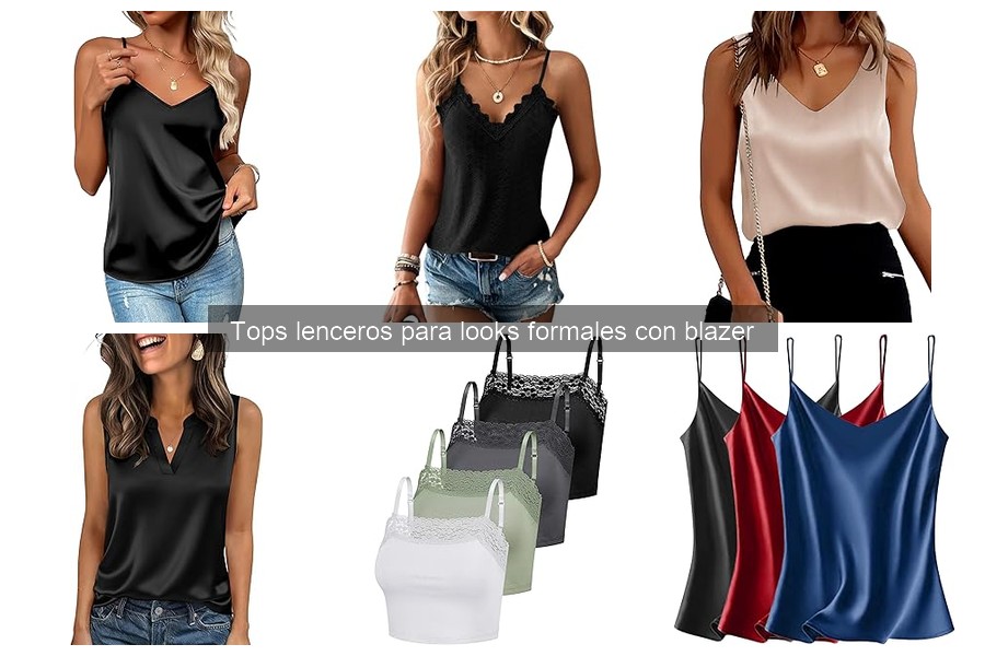 Comparativa de Tops Lenceros para Looks Formales con Blazer
