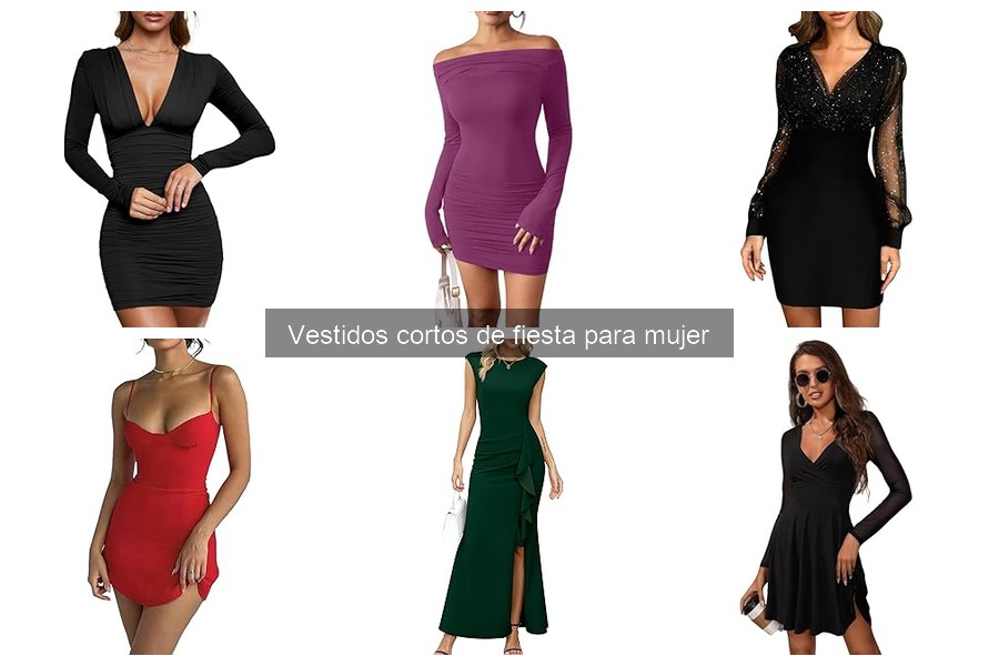 Comparativa de Vestidos Cortos de Fiesta para Mujer