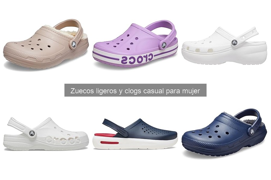 Comparativa entre zuecos ligeros y sandalias para mujer