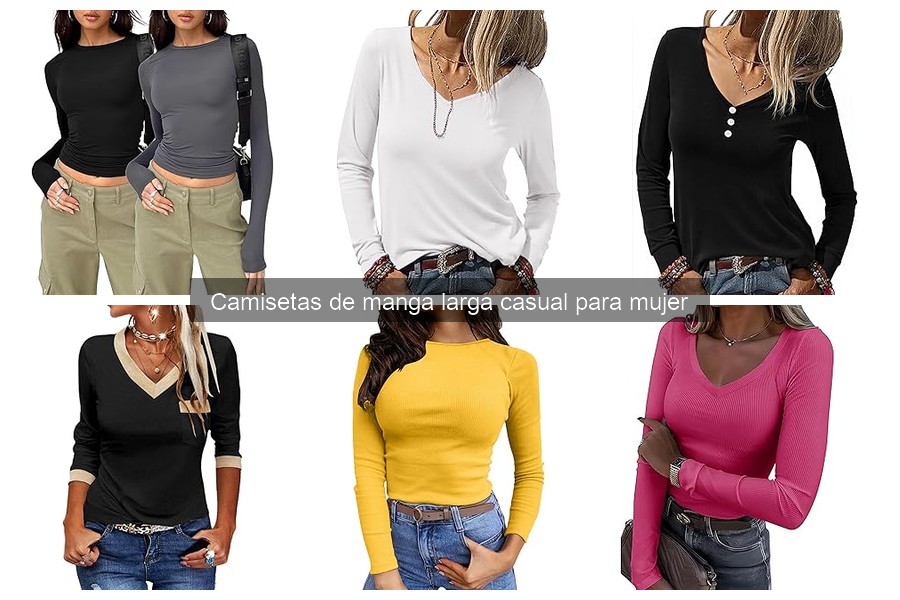 Cuándo usar camisetas de manga larga casual para mujer