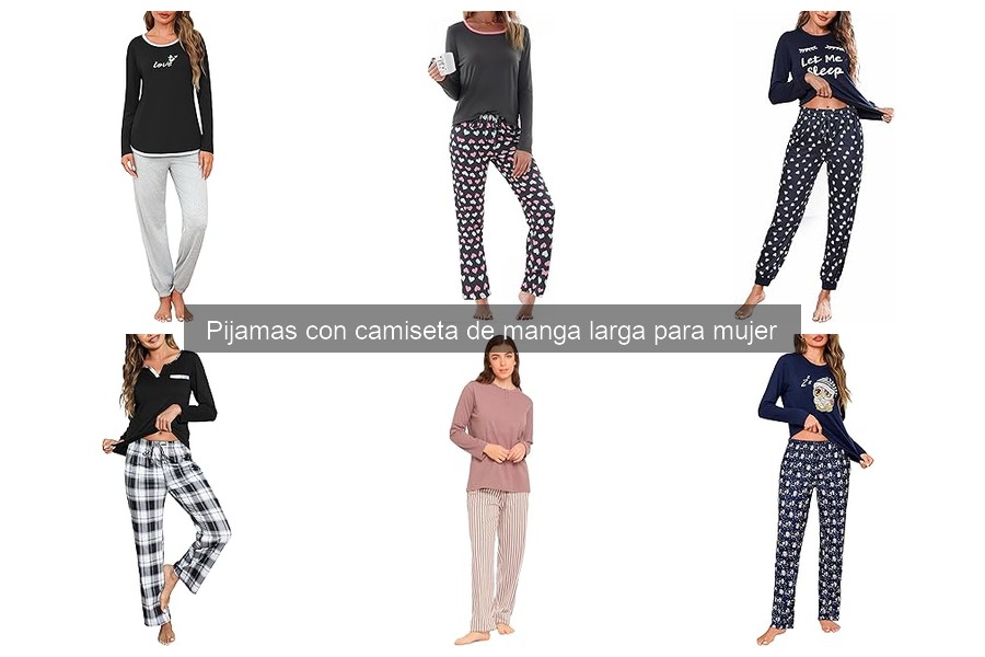 ¿Cuánto gastar en un pijama de manga larga para mujer?
