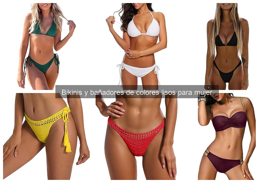 Dónde Comprar Bikinis de Colores Lisos Para Mujer Online