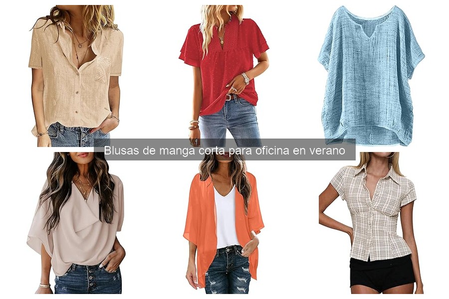 Dónde comprar blusas de manga corta para oficina en verano