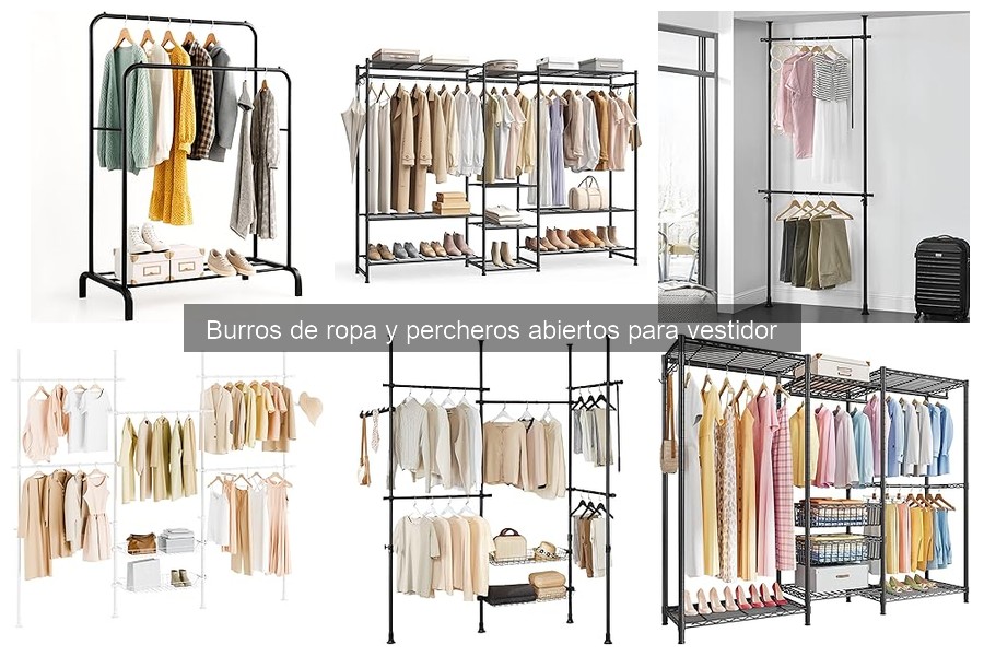 Dónde comprar burros de ropa y percheros abiertos online