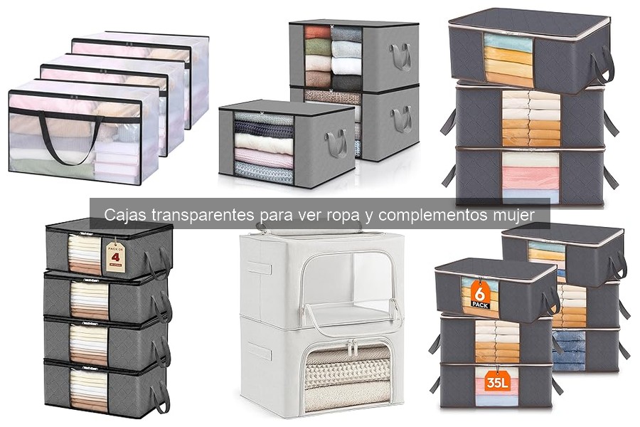 Dónde comprar cajas transparentes para ropa y complementos