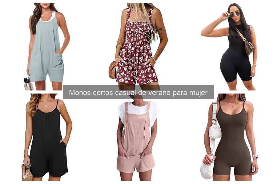 Dónde comprar monos cortos casuales de verano para mujer