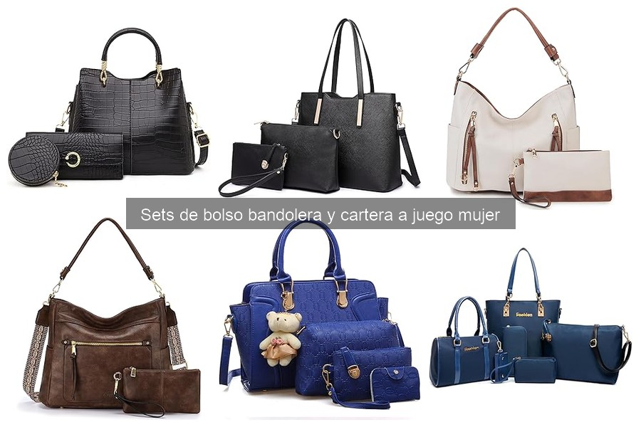 Dónde comprar sets de bolso bandolera y cartera a juego mujer