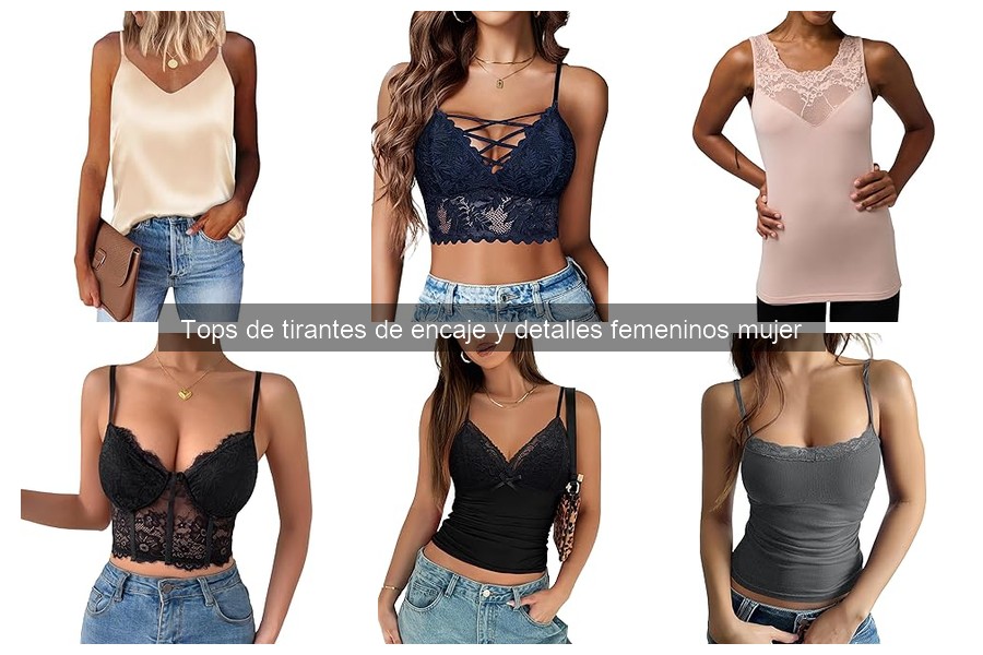 Dónde comprar tops de tirantes de encaje para mujer online