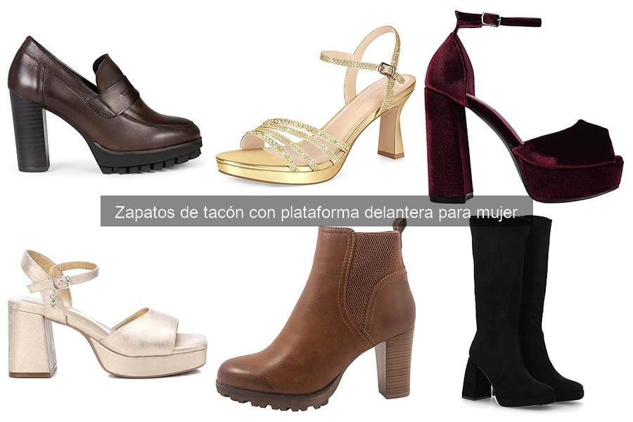 Dónde comprar zapatos de tacón con plataforma delantera online