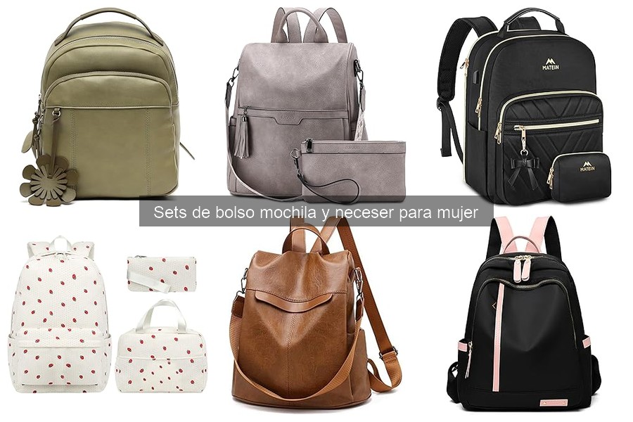 Errores comunes al elegir sets de bolso mochila y neceser para mujer