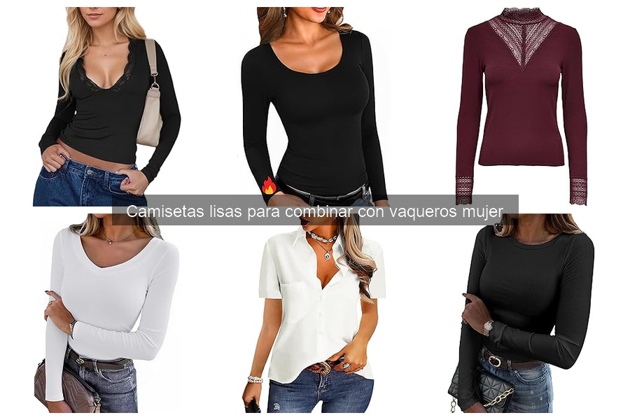 Errores comunes al usar camisetas lisas con vaqueros mujer