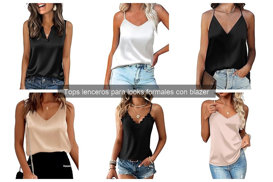 Estilos de Blazers que Combinan con Tops Lenceros