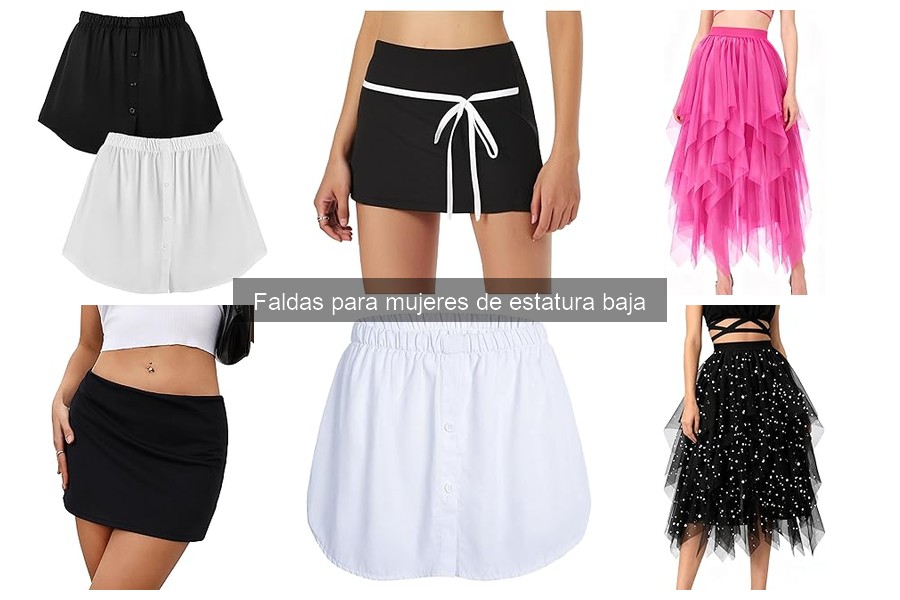 Estilos de faldas que favorecen a mujeres bajitas