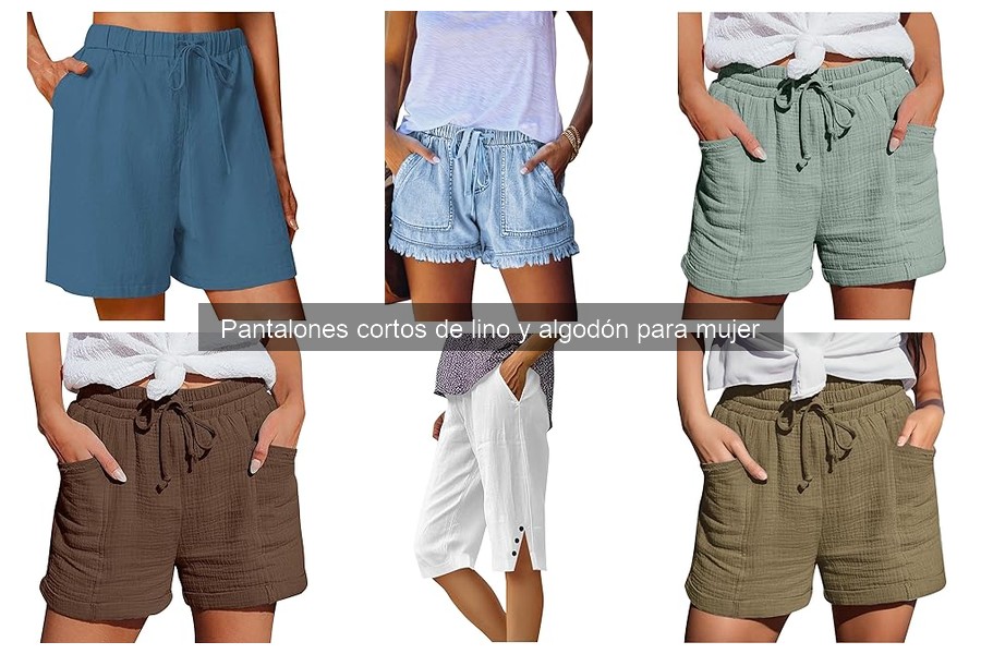 Estilos de pantalones cortos de lino y algodón para cada ocasión