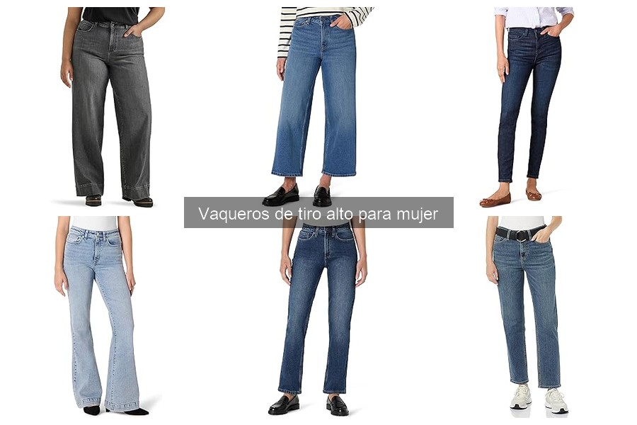 Estilos de vaqueros de tiro alto para ocasiones formales