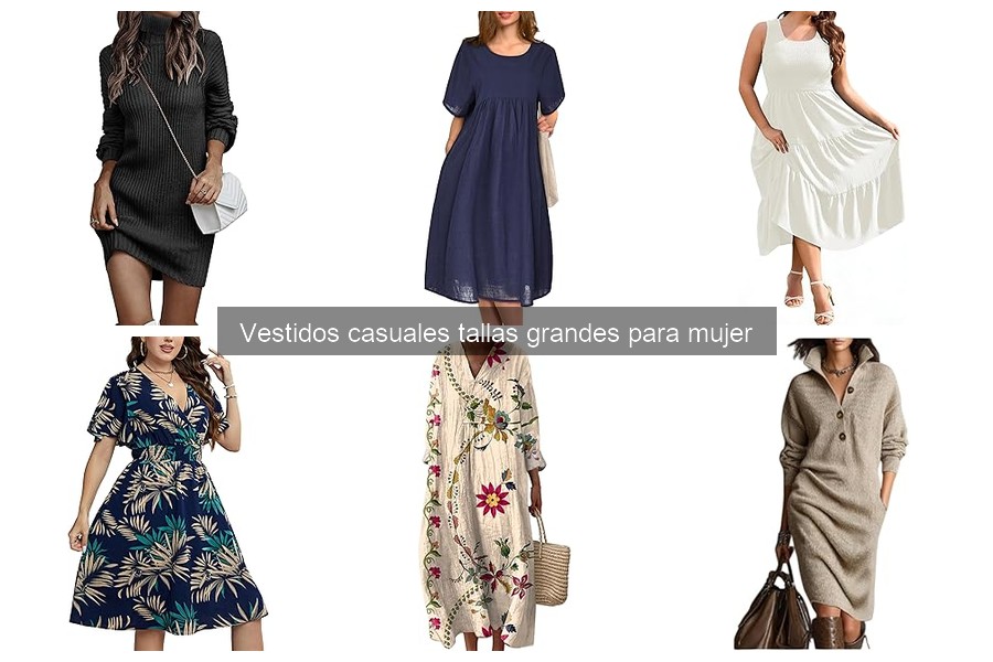 Estilos de vestidos casuales para tallas grandes que amarás