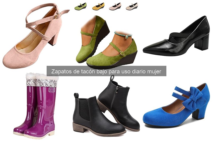 Estilos de zapatos de tacón bajo para ocasiones diarias