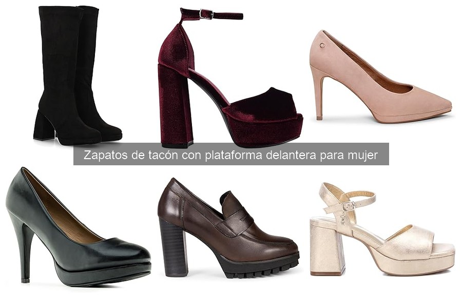 Estilos de Zapatos de Tacón con Plataforma Delantera para Mujer