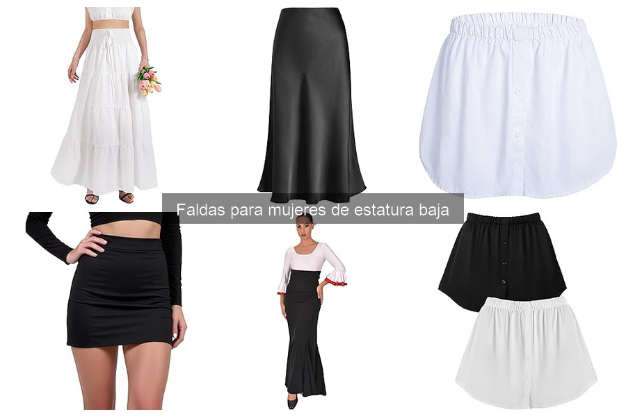 Faldas versátiles para ocasiones especiales para mujeres bajas
