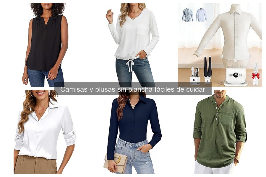 Guía de compra de camisas y blusas sin plancha para mujer