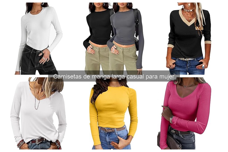 Guía de compra de camisetas de manga larga casual para mujer