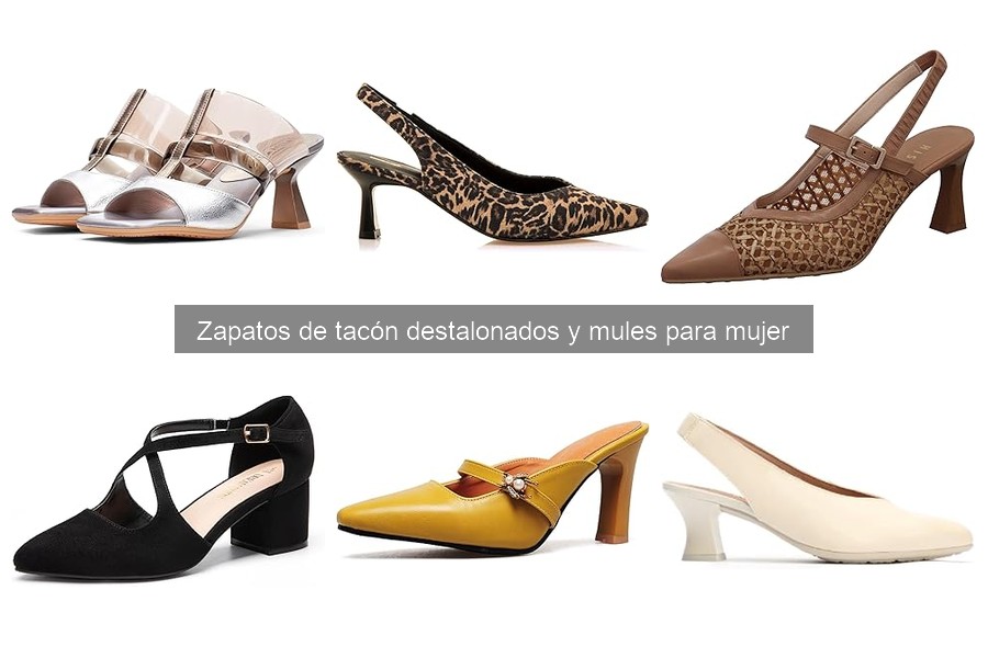 Guía de compra: zapatos de tacón destalonados y mules para mujer