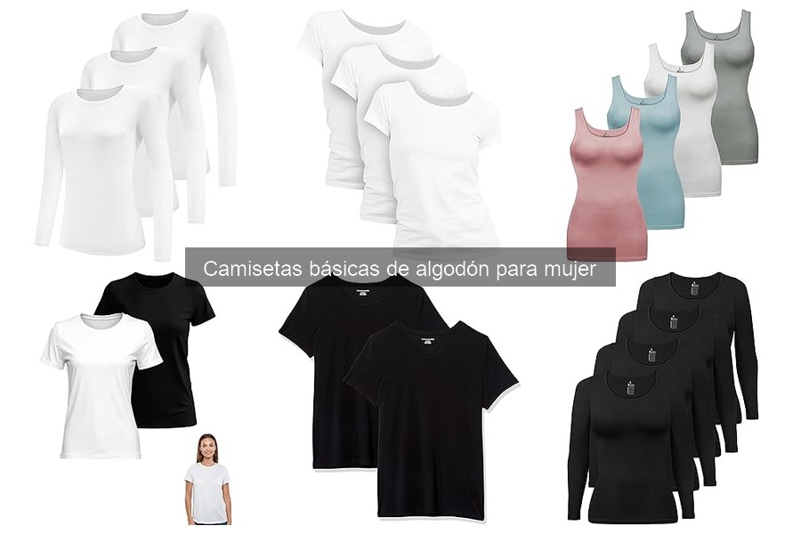 Guía de precios de camisetas básicas de algodón para mujer