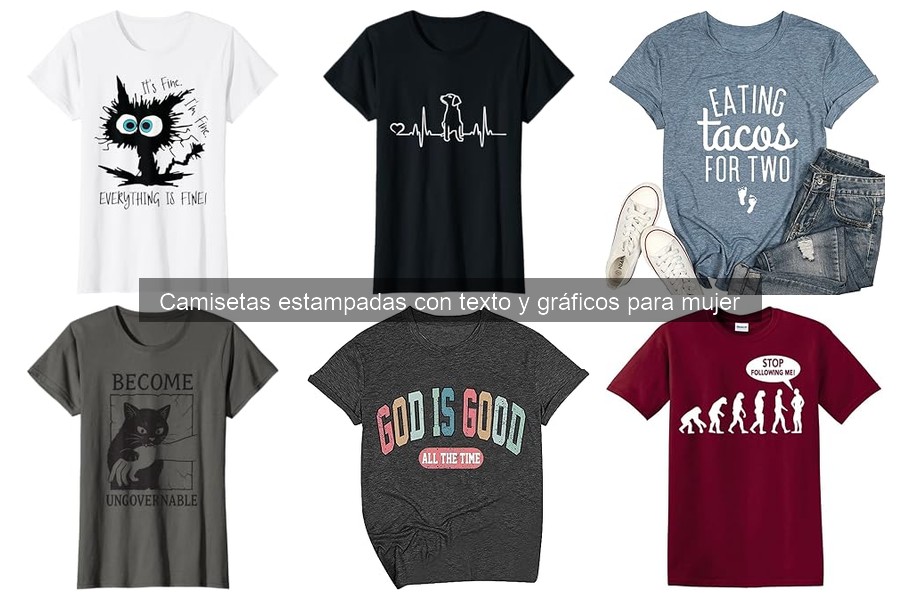 Guía para elegir camisetas estampadas con texto para mujer