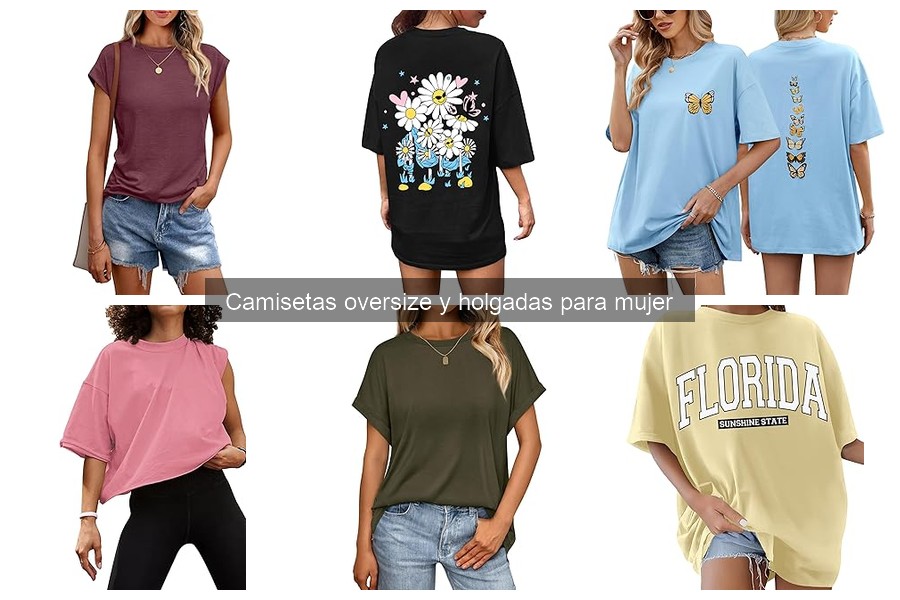 Guía para elegir la talla de camisetas oversize para mujer