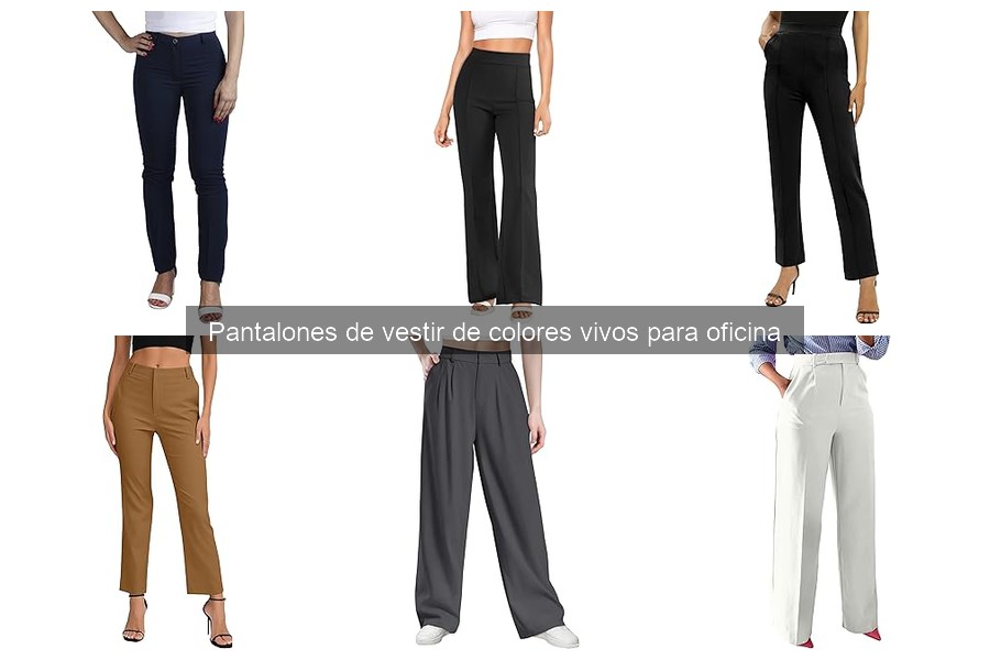 Guía para Elegir Pantalones de Vestir de Colores Vivos para la Oficina