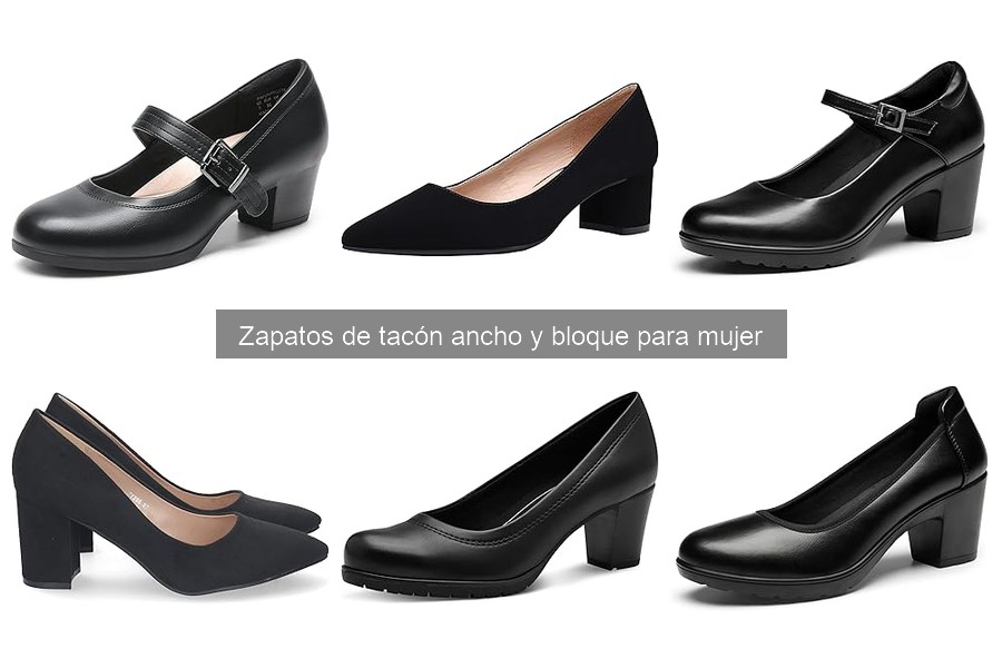 Guía para elegir zapatos de tacón ancho y bloque para mujer