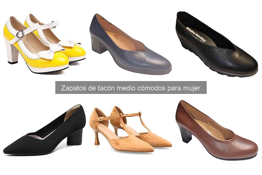 Guía para elegir zapatos de tacón medio cómodos para mujer