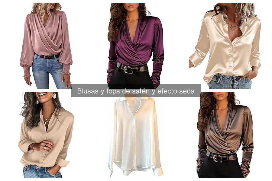 Ideas de outfits diarios con blusas de satén para mujeres