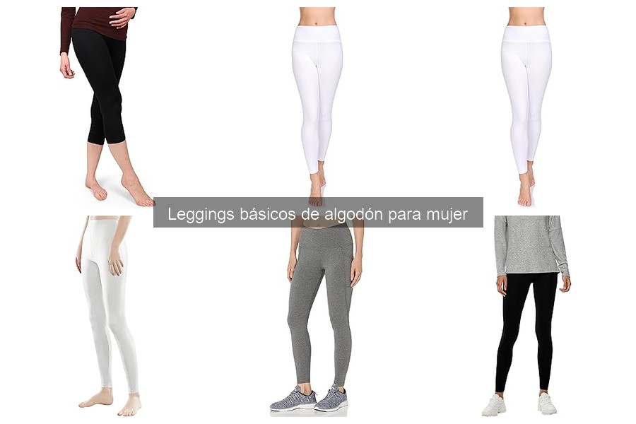 Leggings básicos de algodón para mujer: características y usos