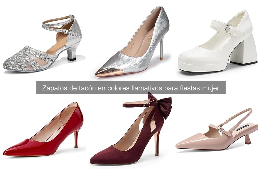 Looks perfectos con zapatos de tacón de colores vibrantes