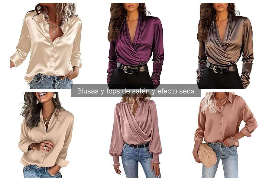 Los mejores estilos de blusas de satén para cada estación