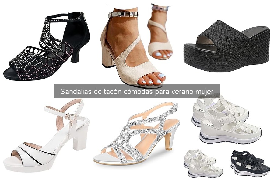 Mantenimiento de sandalias de tacón cómodas para el verano