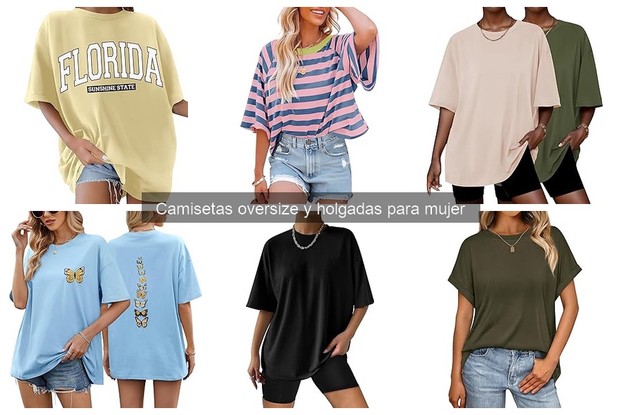 Materiales clave en camisetas oversize para mujer