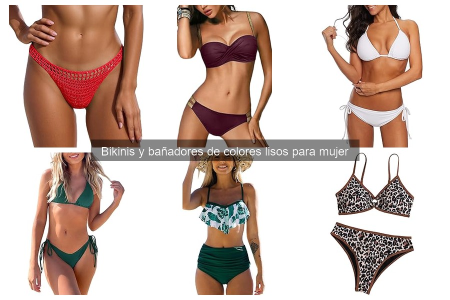 Mejores bikinis de colores lisos para mujer en 2024