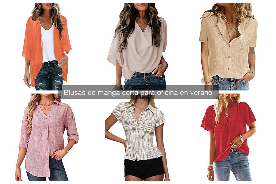 Mejores blusas de manga corta para oficina en verano