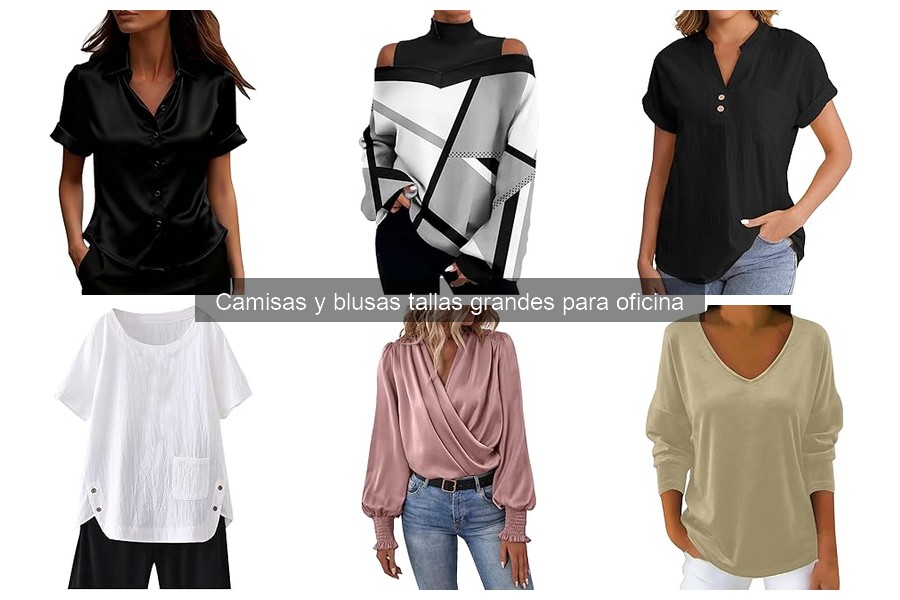 Mejores camisas y blusas tallas grandes para oficina 2023