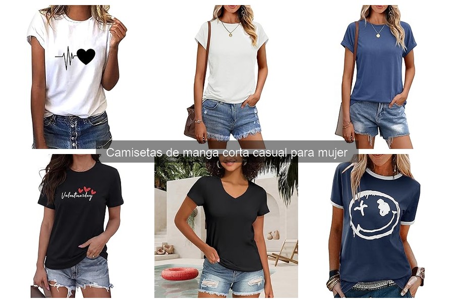 Mejores camisetas de manga corta casual para verano